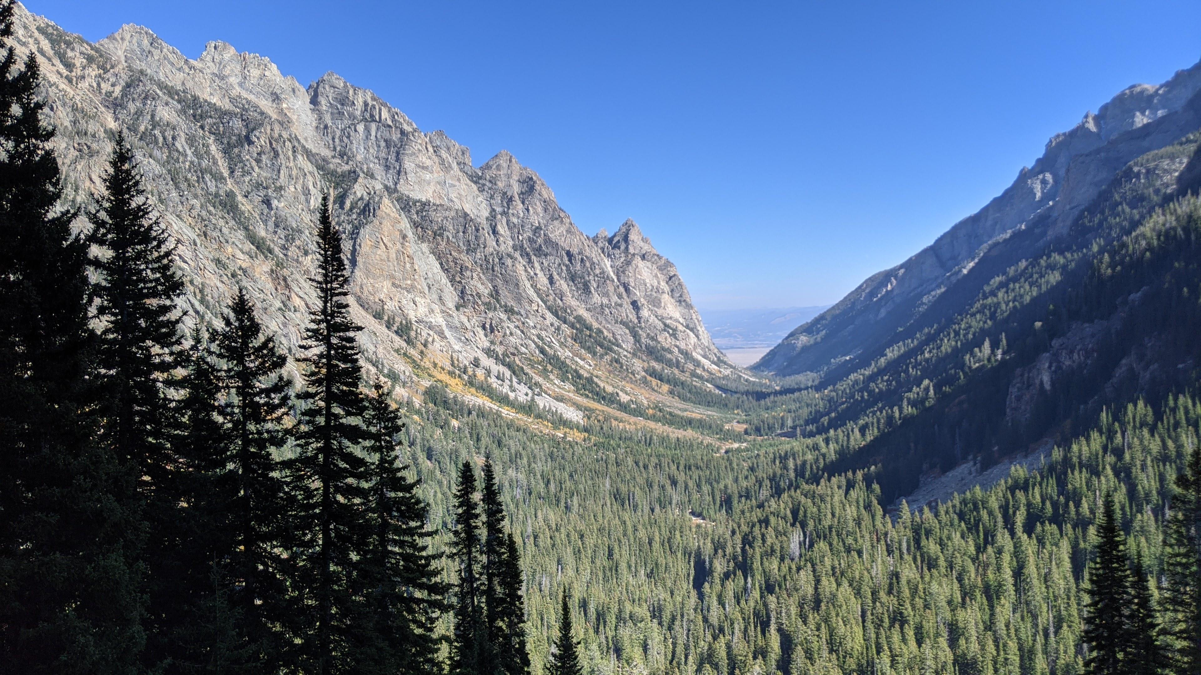 Epic view of Cascade Canyon as I slowly made my way back to the trail