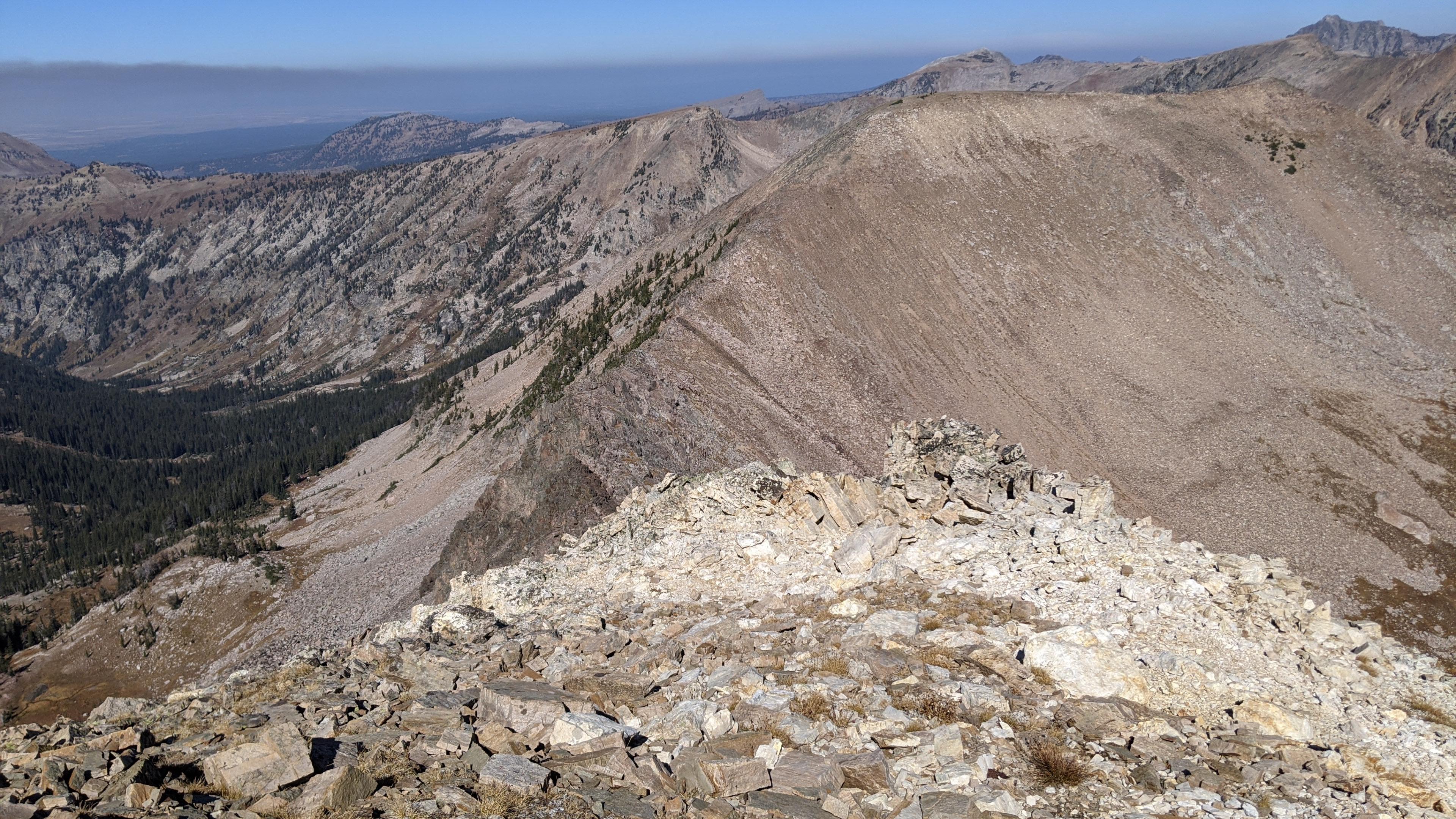 Scouting my descent scramble from above